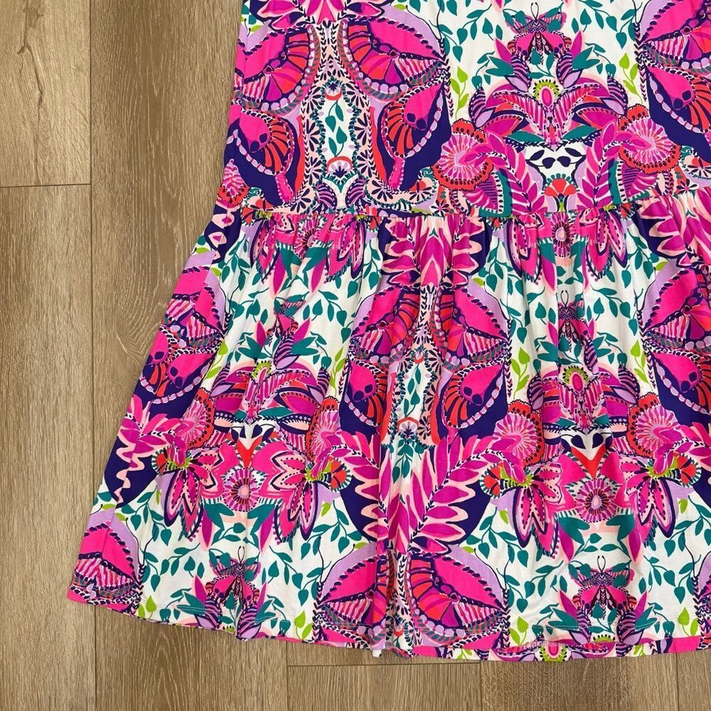 NWT Lilly Pulitzer Adriann Flutter Sleeve Maxi Dress Size Medium - Picture 4 of 15